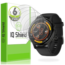 IQShield 6 Pack voor Garmin Venu 3 Screenprotector: Doorzichtige TPU-film Luchtbelvrije installatie Volledige dekking Krasbestendig Case-vriendelijk
