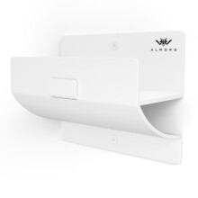 Ganci per scale bianchi per la parete del garage - Supporto da parete per supporto per scaletta - Appendiabiti da parete per garage per sgabello