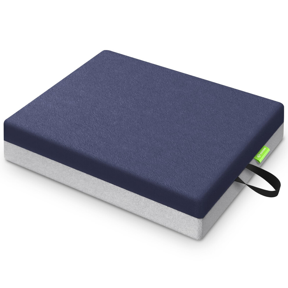 Auvon Ventilation Seat Cushion For Tailbone Pressure Sore And Ulcer Pain Relief Premium Memory Foam Enhanced Breathability For Extended Sitting Wa