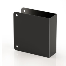 naubea Door Knob Reinforcement Plate Matte Black Fits 1-3/8"""" Doors Door Lock and Door Knob Cover Plate Deadbolt Cover Plate Reinforce and Repai