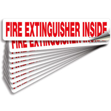 iSYFIX Brandslckare inuti skyltar, klistermrken fr fordon - 10-pack 12x2,5 tum - Sjlvhftande vinyldekaler laminerade fr UV-vder Retlighet