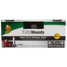 Étagère Drywall Heavy-Duty Duck EasyMounts, 11,75" x 4,25", Noir, 1 Pack