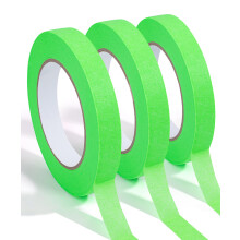 Mr. Pen - Nastro per mascheratura verde largo 0,6 pollici 3 rotoli da 50 metri/rotolo Nastro per pittori verde chiaro