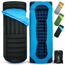 ATEPA Baluarte 300 50? Saco de dormir de plumσn para adultos 650FP Reciclado Ultraligero Sacos de dormir compactos de 3 estaciones con saco de co