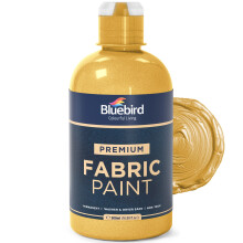 BLUEBIRD Stoffenverf Licht Goud 16,9 Fl Oz Permanente Stoffenverven voor Kledingmeubelstoffering