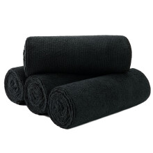 MICROFI Nieuwe microvezel haardroogsalonhanddoeken, sneldrogend, pluisvrij, 4 stuks (grijs 16'' x 29'')