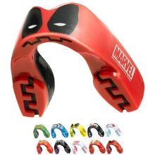 Marvel Characters Sports Munskydd Dual Layer Premium Vuxen och Junior Munskydd med fodral fr boxning Basket Lacrosse Fotboll Hockey och alla kon