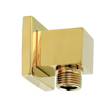 Kingston Brass K173ASQ2 Claremont Wandmontage-Versorgungsbogen 2-1/16'' (L) x 2-1/16'' (B) x 2-11/16'' (H), poliertes Messing
