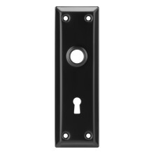 Newliplace 2-pack insticksls Drrknoppplattor fr innerdrrar Gammal stil insticksdrrknopp Byte av tckplt mattsvart drrbricka