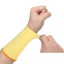 G & F Products Bracelet  manches tricotes 100 % Kevlar de 6 pouces rsistant aux coupures, jaune, vendu par paquet de 6 pices