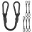 Gulisot Gummiseile mit Karabiner, 30 cm, Schwarz, 6er Pack 1
