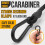 Gulisot Gummiseile mit Karabiner, 30 cm, Schwarz, 6er Pack 3