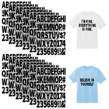 12 Sheets 612 Pieces Iron on Letters and Numbers for Clothing,Large 2 Inch Iron on Letter Patches with PU Heat Transfer Alphabet Adhesive Stickers for