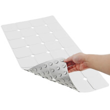 Neklouzav podloka pod vanu 15"" x 28"""" silikonov skldac podloka do vany se silnmi prsavkami a velkmi odtokovmi otvory Odoln a ekologick pr