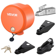 VEVOR Anhängerschloss, passend für 1-7/8, 2 & 2-5/16 Zoll gerade Zungenkupplungen, robuste Anhängersperre mit 4 Schlüsseln