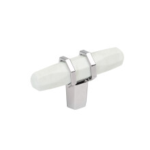 Amerock Carrione 2-1/2 palce (64 mm) Dlka Mramorov bl/leten chrom Knoflk skrne BP36647MW26