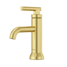 Rubinetto per lavabo Pfister Capistrano monocomando 1 maniglia foro singolo certificato NSF finitura oro spazzolato LF042CSOBG