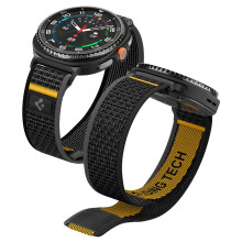 Spigen Athlex Air Entwickelt für Samsung Galaxy Watch 8 44/40 mm 8 Classic 46 mm Band, verstellbares Solo-Loop-Armband (2025) – Aktivschwarz