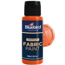 BLUEBIRD Textielverf Tangerine 3,4 Fl Oz - Permanente Textielverf voor Kleding Kostuums Halloween Decoraties DIY Ambachten & Meubelstoffering