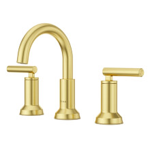 Rubinetto per lavabo Pfister Capistrano da 8 pollici diffuso 2 maniglie 3 fori finitura oro spazzolato LF049CSOBG
