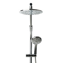 Niagara Conservation ShowerRail Sistema doccia doppio scorrevole portatile Soffione doccia con soffione a pioggia da 8 pollici Impostazione a 6 g