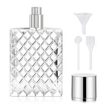3zorqinron glazen parfumflesjes leeg navulbaar 100 ml / 3,4 oz verstuiverspuit voor parfum Keulen-flessen leeg met parfumdispenser