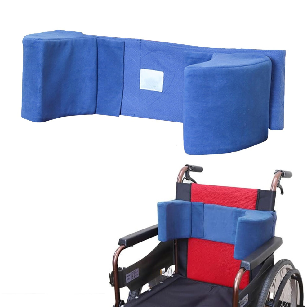 Migeek Wheelchair Lateral Support Cushion Wheelchair Back Support Cushion For Positioning Lateral Foam Wedge Cushion For The Elderly (Blue)(Waist R