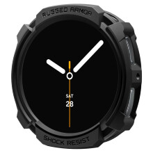 Spigen Rugged Armor, entworfen für Samsung Galaxy Watch 8 40 mm, robuste TPU-Hülle (2025) – Mattschwarz