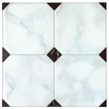 SMART TILES Dosseret dcoller et coller 5 feuilles de 7 75"""" x 7 75"""" - Dosseret de carrelage adhsif 3D dcoller et coller pour carrel