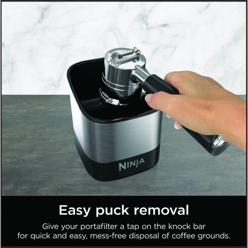Ninja Ninja Luxe Knock Box per Caffè, Accessori per Macchina da Espresso, Smaltimento Facile e Pulito 1