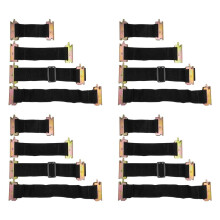Produkty Mytee (16 kusu) Upevnovac popruhy na bungee E-Track Ruzn dlky pro zajiten nstroju k priloenm stenm prvesu 2palcov cern popru