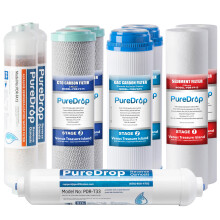 PureDrop PDR-F9K 1-Jahres-Umkehrosmose-Wasserfilter-Ersatzset fr 6-stufige Untertisch-Wasserfiltrationssysteme mit alkalischem Mineralfilter