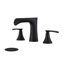 JAKARDA rubinetto per bagno a cascata da 8 pollici a due maniglie rubinetto a cascata nero rubinetto per bagno diffuso nero opaco