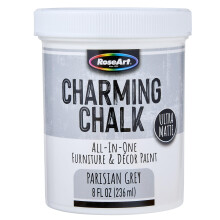 Charmante alles-in-?n meubel- en decoratieverf met krijt - 8oz Parijse grijze ultramatte krijtafwerkingsverf Ideaal voor alle technieken, inclusief v