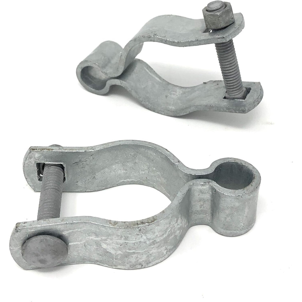 Ozark Fence - Female Gate Hinge - Pressed Steel High Corrosion Resistance Long Life Span - 2 Per Pack - Includes Required Carriage Bolt (Galvanized 850062203280