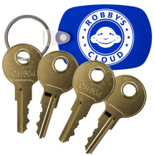 CH504 Ersttningsnyckel fr lastbilsverktygsldor och husbilsutrymme Mrkt CH-504-1 Robby's Cloud-nyckelring medfljer - Nyckelstil kan variera (