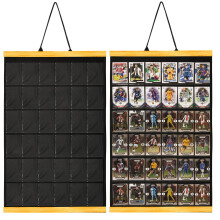 Famaster vitrine voor 36 kaarten - 35PT sportkaartframe - met PVC-bescherming en helder zicht voor honkbal, voetbal, basketbal, ruilkaart, wanddi