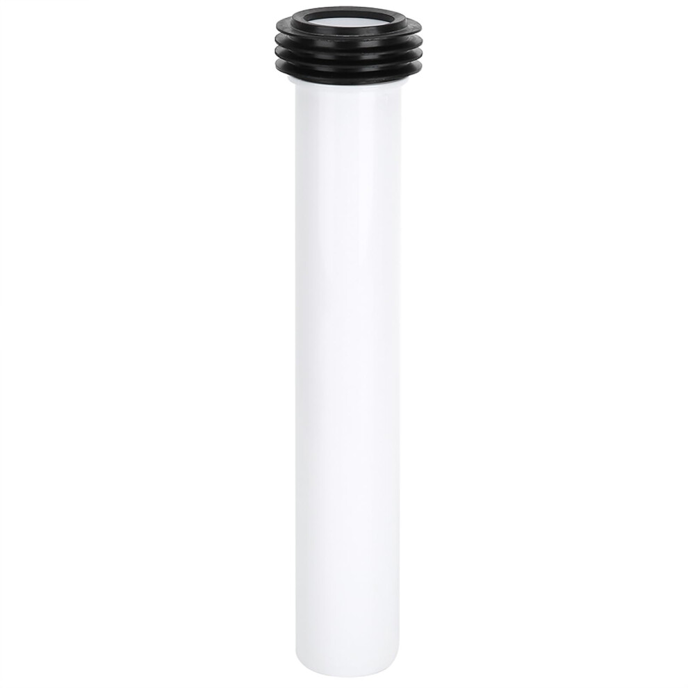 White Concealed Toilet Water Tank Straight Flush Pipe Lengthened Flushing Tube Accessory For Wall Drain Bathroom 9339159460603