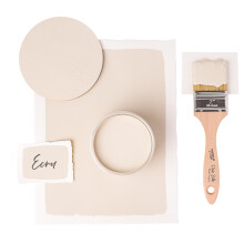 Dixie Belle Paint Company Kreide-Finish-Mbelfarbe  Ecru (1 Gallone/128 Unzen)  matte, schicke Kreide-Mineral-DIY-Mbelfarbe