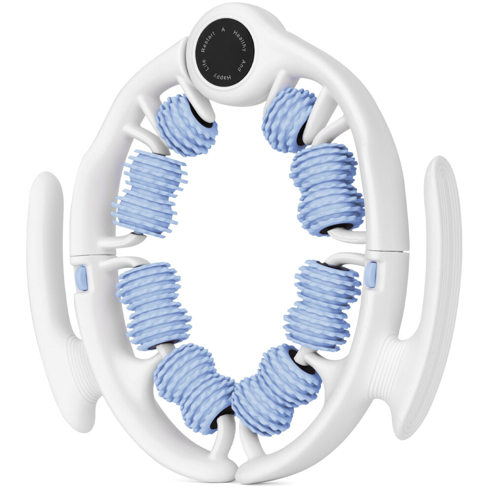 Cozlow Cellulite Massage Roller - Blue - Anti-Cellulite Massager With Detachable Roller Handles For Thighs Legs & Buttocks - Fascia Massage Tool For