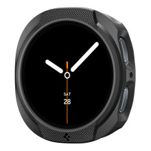 Spigen Liquid Air entworfen für Samsung Galaxy Watch 8 44 mm Hülle, flexible, leichte TPU-Abdeckung (2025) – Mattschwarz