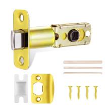 Polerat guld Justerbar Drrsprr 60 eller 70 mm 45 Vridvinkel Drrls Ersttningsdelar med Drrslagsplt Tr Dowel Dust-Ldor