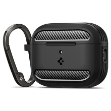 Spigen voor AirPods Pro 3 Case Robuuste Armor Compatibel met AirPods Pro 3e Generatie Case (2025) Schokbestendige Beschermhoes met Karabijnhaak - Mat