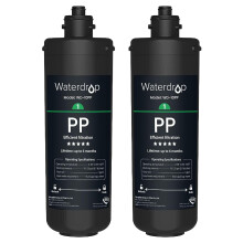 Waterdrop WD-10PP Untertisch-Wasserfilter, Ersatz fr Waterdrop TSA & TSB & TSB-CM 3-stufiges Untertisch-Wasserfiltersystem, 2er-Pack