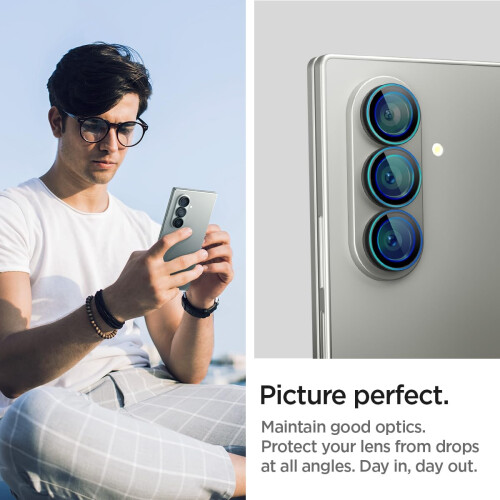 Spigen Spigen Camera Lens Screen Protector [GlasTR EZ Fit Optik Pro] Designed for Galaxy Z Fold 7 [Case Friendly] - 2 Pack 2