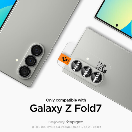 Spigen Spigen Camera Lens Screen Protector [GlasTR EZ Fit Optik Pro] Designed for Galaxy Z Fold 7 [Case Friendly] - 2 Pack 1