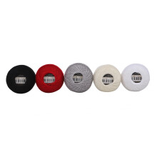 AmoHilos Tamao 40 (0,3 mm-0,4 mm de grosor aprox.) Hilos de ganchillo de algodn, hilo de algodn egipcio de fibra larga mercerizado para frivol