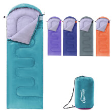 Saco de dormir para acampar 3 estaciones, ligero e impermeable con saco de compresin, saco de dormir para acampar en interiores y exteriores par
