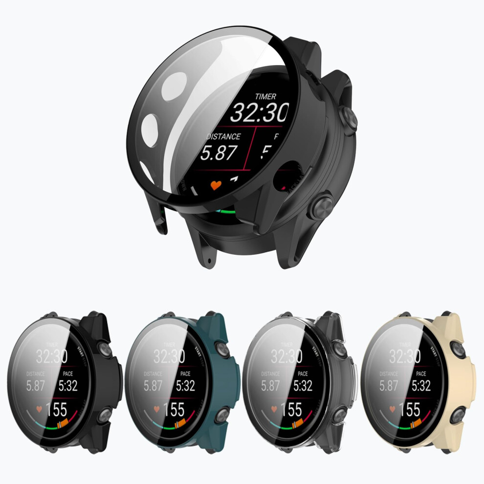 Qaerre [4-Pak] Etui Ochronne Na Ekran Forerunner 570 Zgodne Z Zegarkiem Garmin Forerunner 570 42 Mm Running Smartwatch Twarda Obudowa Komputera Pc Os-image