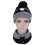 Χοντρό χειμωνιάτικο κασκόλ, φλις πλεκτό άπειρο βρόχο ζεστό ζεστό λαιμό για 7
